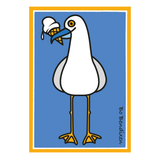 GREETING CARD NAUGHTY SEAGULL