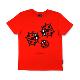 T-SHIRT BØRN 3 MARIEHØNS RØD  1